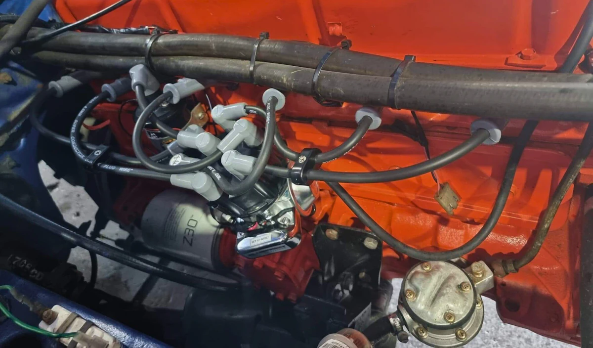 Installed an electronic ignition system and rewired a 12v supply